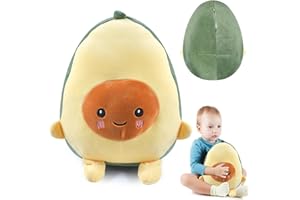 30cm Avocado Kuscheltier, Plüsch Avocado Spielzeug, Avocado Plusch, Avocado Kissen Squishmallow Avocado für Kinder Fotografie-Requisiten-Hintergrund, Sofa-Rückenkissen, Rundkissen, Hausdekoration