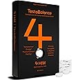 4 HIM TestoBalance - Testosterone Supplements for Men - with Zinc + Magnesium + B6 Complex, L-Arginine, Ginseng & Fenugreek - Energy & Muscle Function - 60 Vegan Tablets