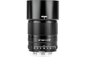 Viltrox AF 56 mm f/1.4 XF STM APS-C Cadre Auto Focus Standard Prime Objectif pour Fuji Fujifilm X-Mount Appareil Photo Numérique sans Miroir X-A7 X-E3/4 X-H1 X-PRO2/3 X-T2/3/4 X-T20/30 X-T30II X-T200