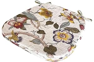 uyeoco Cuscino Per Sedia Da Pranzo, Cuscino Per Sedia Cuscini Per Sedia,Cuscini Per Sedia Da Pranzo Trapezio,Con Lacci Cuscino Confortevole Resistente, Facile Da Pulire(#24,40X38X33X5cm)