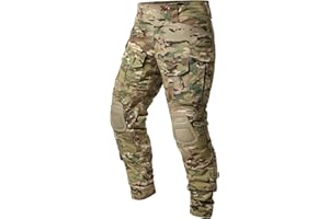 TACTICAL WORLD STORE G3 Pro Combat Pants,Men's Military Tactical Outdoor Trousers with Knee Pads,Waterproof Camouflage Multi-Pocket Hiking Pants
