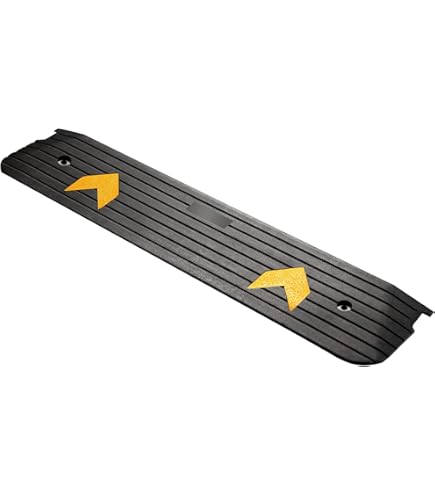 Pyle Auffahrrampe Aus Gummi – 5t Tragend, 122 Cm Lang, Perfekt Für Bordsteine, Garagen & Gehwege