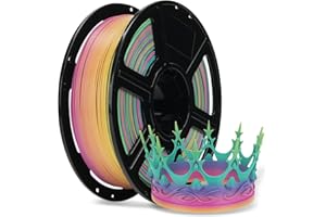 FLASHFORGE Filamento PLA de alta velocidad de 1,75 mm,500 mm/s,impresión de alta velocidad,filamento de impresora 3D rápido,resistente y de alto flujo para impresión rápida,1kg,Caramelos arco iris