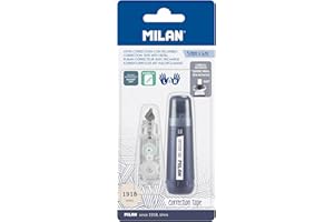 MILAN Blíster cinta correctora 5 mm x 6 m 1 recambio, serie 1918, azul marino, BWM10478B