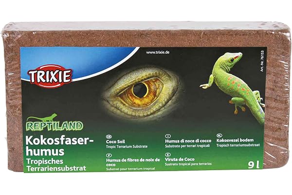 Trixie Substrat en Fibres de Noix de Coco compressée, 9 l