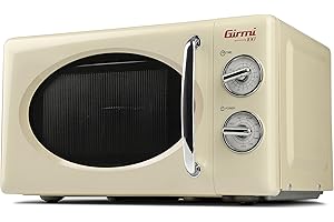 Girmi Fm21 Four Micro onde Combiné Ancienne Désign, 20 Lt, 700+800W, Crème