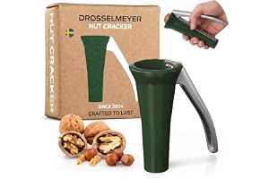 Drosselmeyer 1 - Nötknäppare Passar Alla Nötter - Minimal Ansträngning för Att Knäcka Hårda Skal - Svensk Design & Producerad