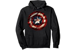 Marvel Captain America Avengers Shield Flag Sudadera con Capucha