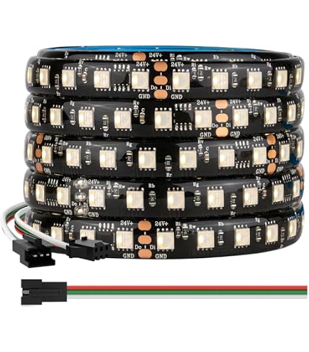 TOPXCDZ LED Streifen 5m SK6812 RGBW/RGBWW – 60 LEDs/m, 12V, Flexibel Für Coole Beleuchtung