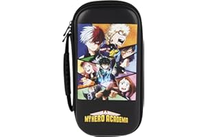 Konix My Hero Academia Custodia di protezione e trasporto Nintendo Switch, Switch Lite e Switch OLED - 8 giochi - Design My Hero Academia - Nero