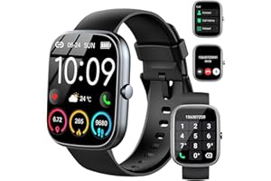 UAUE Smartwatch Uomo Donna, 1.91" Orologio Fitness con Effettua/Risposta Chiamate, 110+ Sportive Fitness Tracker con Contapassi Sonno Cardiofrequenzimetro, Impermeabil Orologio Smart Watch per Android iOS