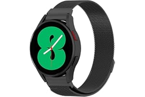 Keecuty Metalowy pasek Kompatybilny z Samsung Galaxy Watch 4 Pasek 40mm 44mm/Galaxy Watch 4 Classic/LTE Pasek 42mm 46mm, Milanese Pętla Stal nierdzewna Siatka magnetyczna