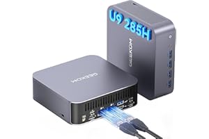 ‎GEEKOM GEEKOM [TOP AI] Mini PC GT2 Mega mit Intel Core Ultra 9 285H (15. Gen.), 32GB DDR5 + 2TB SSD, Mini Computer Windows 11 Pro mit 8×USB | 2.5G Dual-LAN | 4×4K Ausgänge | WiFi 7 für alle Einsatzszenarien