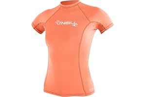 O'NEILL Wms Basic Skins Short Sleeve Sun Shirt Rash Vest Donna