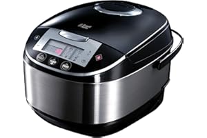 ‎RUSSELL HOBBS Russell Hobbs Multikocher [11-in-1: Reiskocher, Schongarer, Dampfgarer, Slow Cooker, Backoutomat, Joghurtbereiter etc.] Multicooker (5,0l, digitales Display, Anti-Kondensations-Deckel) 21850-56