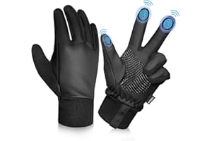 Sukeen Kids Thermal Gloves Kids Winter Sports Cycling Gloves,Winter Touch Screen Gloves Anti-Slip Outdoor Windproof Gloves Running Gloves for Boys Girls Aged 4-12 Riding Bike Football Playing Walking