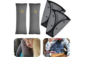 RUIKDLY 2 Coussin Ceinture Sécurité Enfant 2 Ajusteur de Ceinture de Sécurité Coussin Voiture Enfant Protege Ceinture de Securite pour Enfants Auto Sacs à Dos Voyages