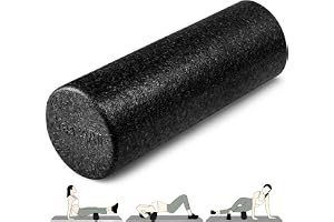 Yes4All High-Density EPP Round Back Roller Foam, Exercise Foam Roller for Yoga, Pilates & Stretching - 30, 45, 60, 90 cm
