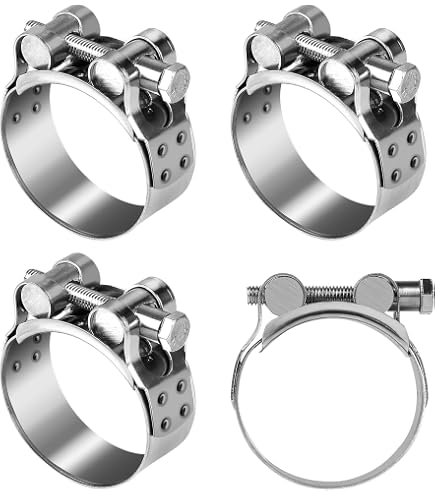 Lot De 2 Colliers De Serrage Renforcés Acier Galvanisé 74-79mm - Pour Tuyaux Haute Pression