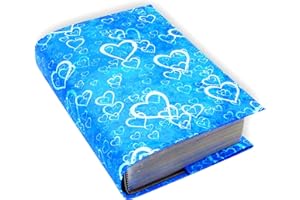 ANVAL Custodia per libro, regolabile, protezione per libri, impermeabile, adattabile a qualsiasi spessore, copertina a libro stampata - 4 diverse misure. (171, G)