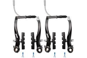 RUJOI Kit de Frein de vélo de Type V, étrier de Frein en V de 110 mm, boîtiers de Frein de vélo de 70 mm, Levier de Frein de vélo en Aluminium, boîtier et câble de Frein F/R