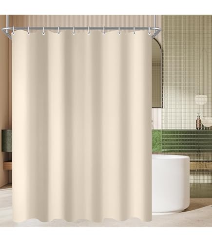 Douceur d'Intérieur Quartz Shower Curtain with Hooks 100