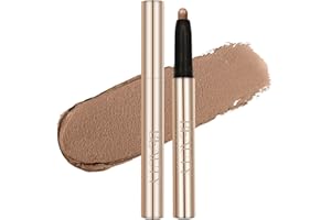 Beauty Searcher Ombre à Paupières en Bâton Mate et Scintillante - Crayon Crémeux Pigmenté et Imperméable - Stylo Éclaircissant pour les Yeux (#07 Chocolat Mat)