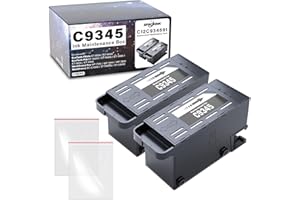 SPACEINK C9345 Ink Maintenance Box 2 Set Replacement for ET-5850 ET-8550 ET-16600 ET-16650 ET-5800 ET-5880 ET-8500 WF-7840 WF-7830 WF-7820 WF-7310 ST-C8000 ST-C8090 Printers (C12C934591/PXMB9)