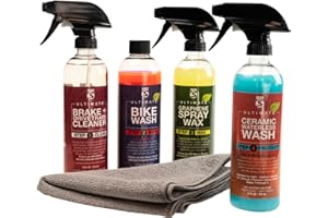 SILCA Bike SPA Collection | płyn do prania cyklicznego | odtłuszczacz, środek czyszczący, wosk z grafenem i ceramiczna bezwodna myjka rowerowa SiO2, 4-częściowy płyn do czyszczenia, biodegradowalny
