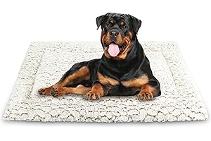 Aspand Colchoneta para Perros-Suave y Cómoda Alfombra de,78x50cm,Protección para su Mascota,Fácil de Limpiar,Caqui