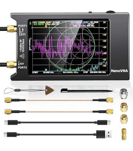 Analizador de Antena RigExpert AA-600, 0.1-600 MHz, Pantalla a
