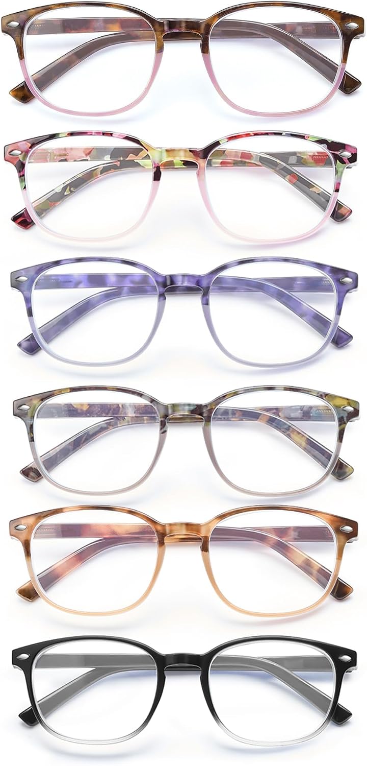 JM Gafas de Presbicia y Lectura. Cómodas y Duraderas con un Diseño Único. Para Mujer. [Pack 4 Unidades]