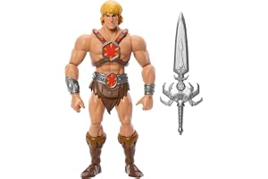 Masters of the Universe Origins 200X He-Man actionfigur, 14 cm | MOTU Cartoon Collection hjältefigur från 1980-talets tv med detaljerad design och Power Sword-tillbehör, JHJ91