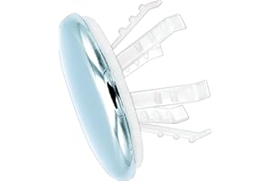 KNOPPO® 2er Set Waschbecken Überlauf Abdeckung, Clip, Design Überlaufblende - Medi Cap (für Krankenhäuser, Ärzte und Pflegeeinrichtungen) chrom