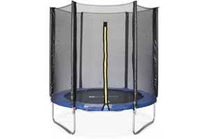 Alice's Garden - Trampoline Rond Ø 180cm Bleu avec Son Filet de Protection - Cassiopée - Trampoline de Jardin 2m| Qualité Pro. | Normes EU. | Montage Facile.