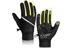 OOPOR Dziecięce zimowe ciepłe rękawiczki rowerowe - ekran dotykowy antypoślizgowe dzieci termiczne pogrubione ciepłe wiatroszczelne sportowe rękawice outdoorowe dla chłopców dziewcząt do biegania na