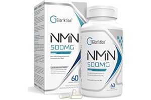 GLORFKTION NAD Supplement | 750mg Advanced NAD Contains All 7 Ingredients in 1 Capsule | NAD+ Booster for Anti Aging | 60 Count Capsules (60 Count (Pack of 1))