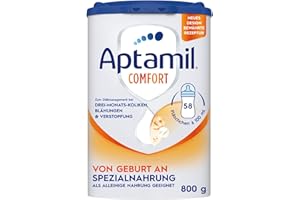 ‎APTAMIL Aptamil Comfort – Spezialnahrung von Geburt an, Zum Diät Management, Bei Koliken, Blähungen & Verstopfungen, Palmöl, Milchpulver, 1x 800 g