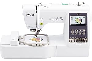 Brother SE700 Sewing and Embroidery Machine, Wireless LAN Connected, 135 Built-in Designs, 103 Built-in Stitches, Computerized, 4" x 4" Hoop Area, 3.7" Touchscreen Display, 8 Included Feet