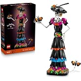 LEGO Ideas La Catrina 21372 | Yetişkinler i&ccedil;in Kadife &Ccedil;i&ccedil;ekleri İ&ccedil;eren &Ouml;l&uuml;ler G&uuml;n&uuml; Temalı Dekoratif Model Yapım Seti, Hediye 