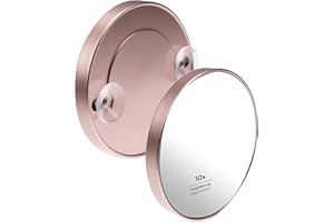 PARSA Beauty Lusterko Powiększające 10x Ø 8,8 cm z Przyssawką do Makijażu, Precyzyjna Pielęgnacja Domowa i Podróżna