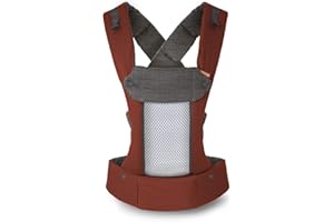 Beco 8 Baby Carrier Newborn to Toddler - Baby Carrier Backpack & Baby Front Carrier with Adjustable Seat - Ergonomic Baby Holder Carrier 7-45 lbs (Rust)