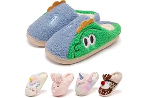 Guyarns Kids Slippers for Girls,Unisex Toddler Boys Slippers Christmas House Plush Warm Bedroom Shoes Indoor