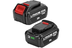 KUNLUN 2X DCB184 5.5Ah 18V Li-Ion Batería para Dewalt 18V DCB200 DCB180 DCB181 DCB182 DCB183 DCB204 DCB205 XR Batería Compatible con DEWALT 18V Herramientas Eléctricas Inalámbricas