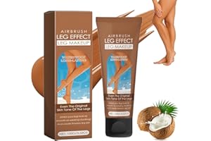 MIKLOVEN Waterproof Leg Makeup with Tanning Effect – Full Coverage Body Concealer for Veins & Scars, Natural-Looking Bronzing Cream, Sweat-Resistant & Streak-Free Blendable Foundation