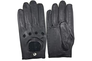 ‎ZLUXURQ ZLUXURQ Men's Luxury 100% Sheepskin Driving Gloves Soft High Quality Leather