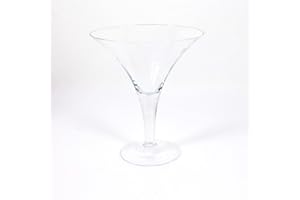 innaGLAS Verre à Cocktail XL - Verre à Martini Sacha, Transparent, 30cm, Ø 25cm - Verre décoratif - Porte-Bougie