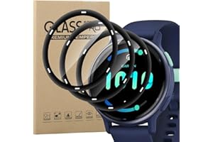 KUSINHOKA Protector de Pantalla para Garmin Vivoactive 5, [3 Pack] [Anti-arañazos] 3D Curvo Bordes Cobertura Completo, HD TPU Película Protectora para Garmin Vivoactive 5