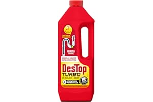 Destop Turbo - Gel désinfectant et déboucheur canalisation - Selon le type d'utilisation - 1L