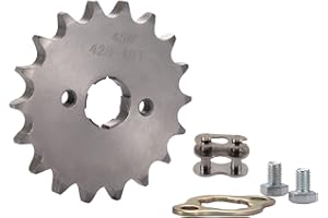 WOOSTAR Moto 428-18T Pignon Avant 20mm Remplacement pour 50cc 70cc 90cc 110cc 125cc Dirt Bike Pit Bike Mini Vélo ATV 4 Roues Cyclomoteur
